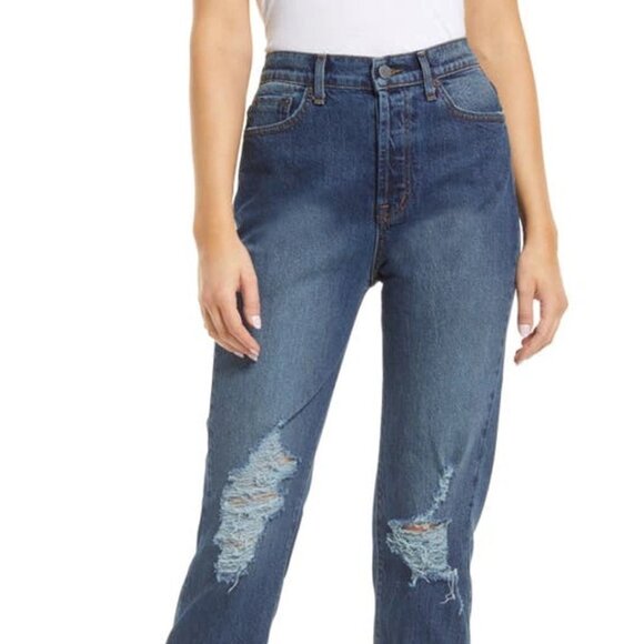 Modern American BANCROFT HIGH WAIST TAPERED JEANS IN AFTER MATH - Picture 1 of 9
